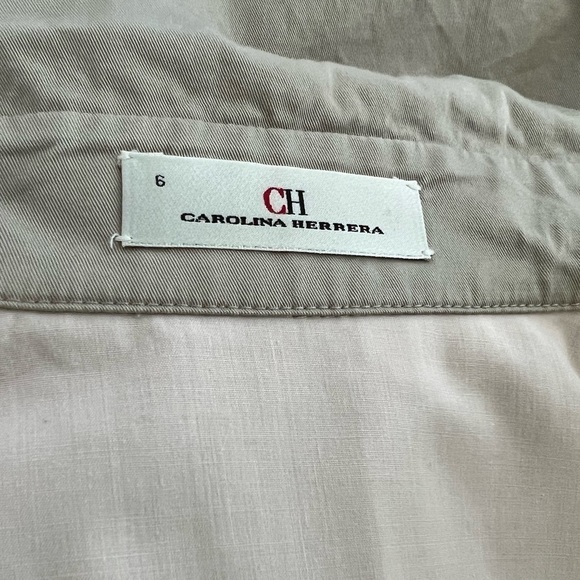 Carolina Herrera Tan tone spring jacket size 6 - Picture 5 of 9